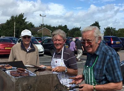 Rotarians busy with the barbeque!