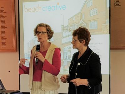 Mandy Troughton and Mandy Boughton talk to our members about Beach Creative. 