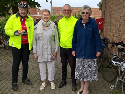 Viv and Richard with the Lord Mayor and Lady Mayoress.