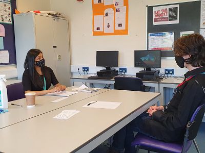 Mock interviews at Canterbury College 2021