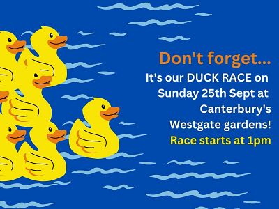 Don't forget the Duck Race on 25th September!