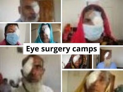 Donation to Dhaka eye surgery camps