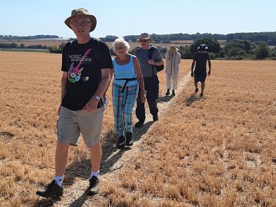 Picture: One of the groups during the walk. 