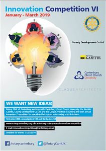 Rotary Innovation Competition 2019 - launch