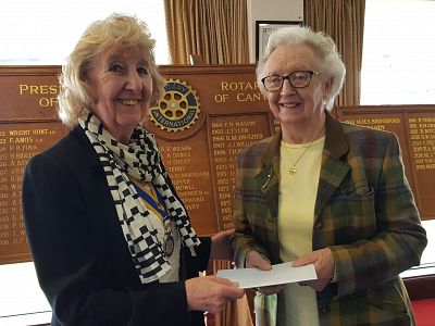 June Bushell with our President, Margaret Griffin