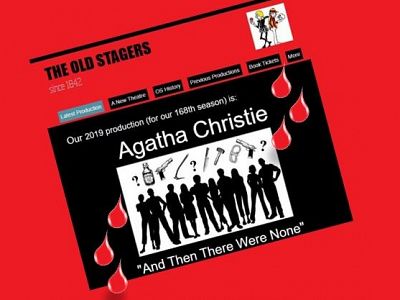 A screen grab of the Old Stagers website with some drops of blood added for dramatic effect! 