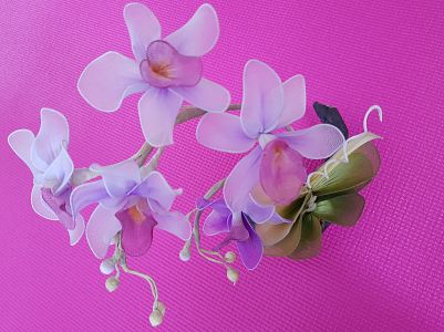 Our Members' hobbies - making flowers from tights