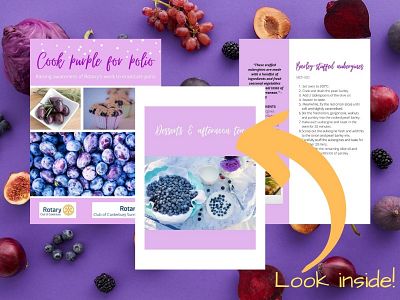 Purple-themed recipe book launched on World Polio Day