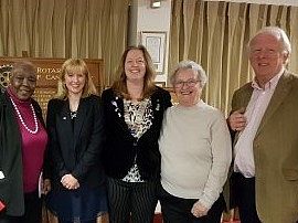 Rotarians, guests and Rosie Duffield MP