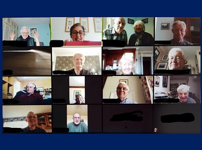 Picture: A snapshot of our Members during the meeting (some are a little camera-shy). Picture credit: Rotary Club of Canterbury.