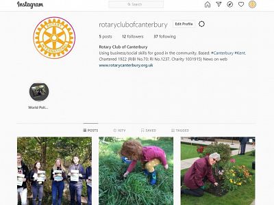 The Rotary Club of Canterbury is now on Instagram!