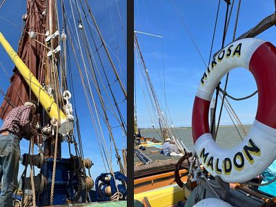 Aboard the sailing barge Mirosa - 2022 trip