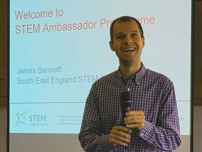 James talks to our members about the STEM Ambassador Programme. 