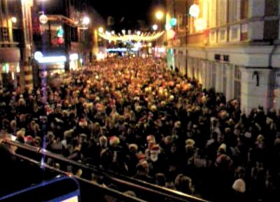 Carol singers in Canterbury