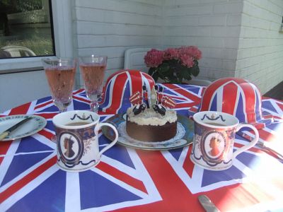 A patriotic afternoon tea in the 